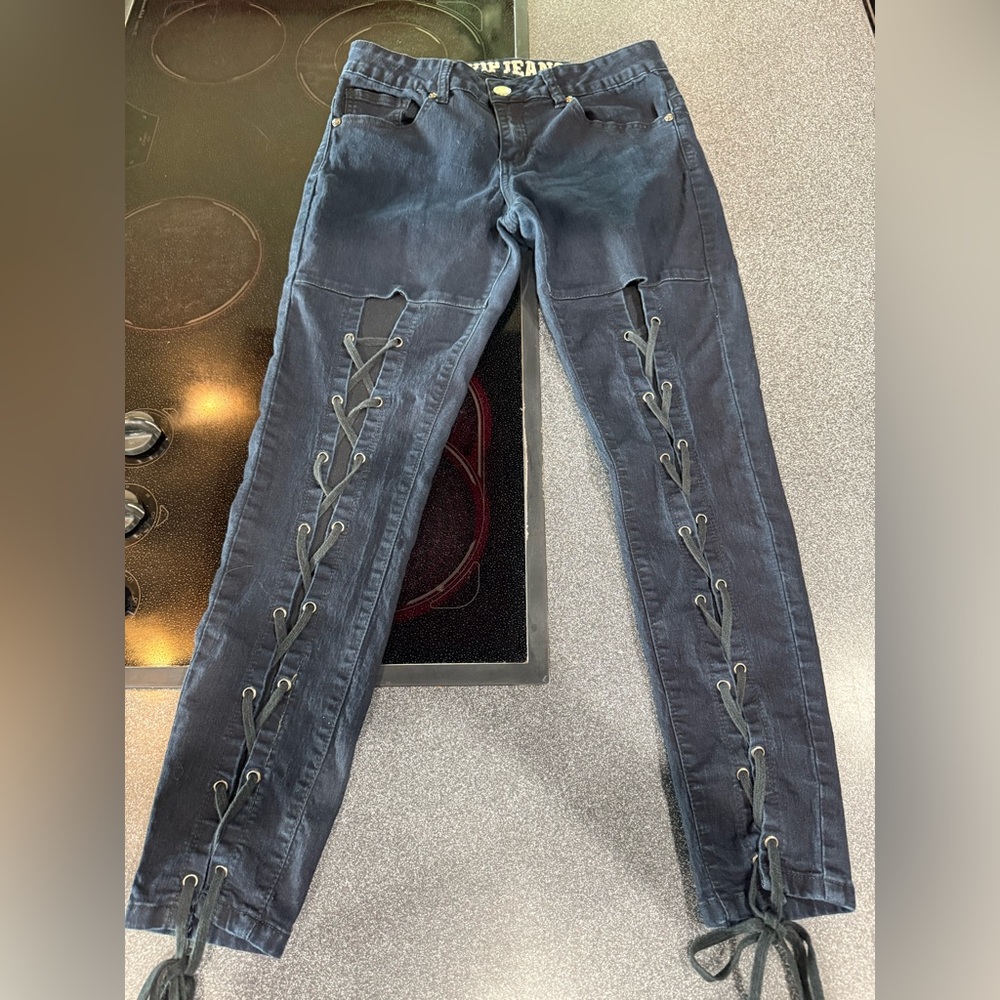 VIP Black Denim Pants